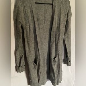 Banana Republic gray open sweater